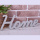 Schriftzug "Home" grau 33x13cm aus Beton Wanddeko