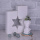 Teelichthalter "Stern" zweiteilig weiß aus Beton