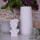 Vase "kleine Ellie" Design aus Beton weiß
